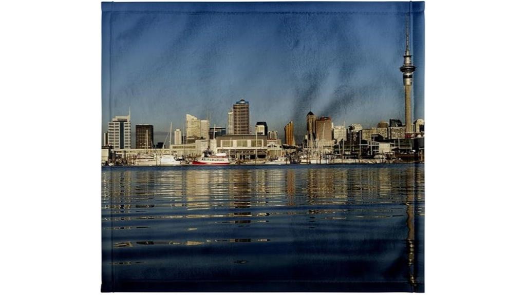 auckland skyline wash cloth