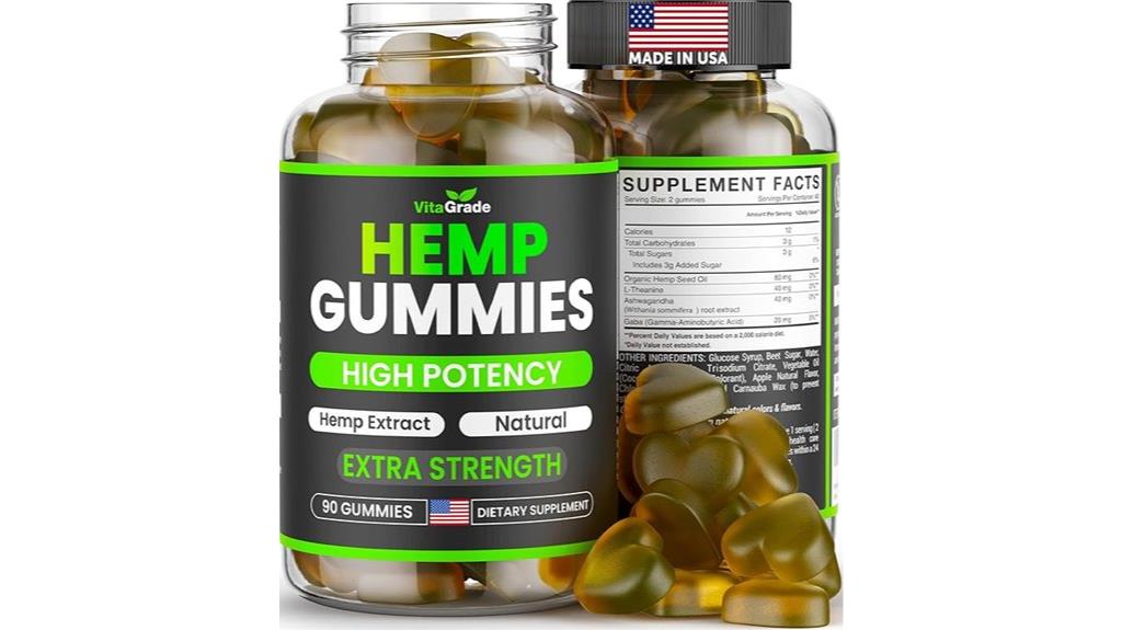 extra strength hemp gummies