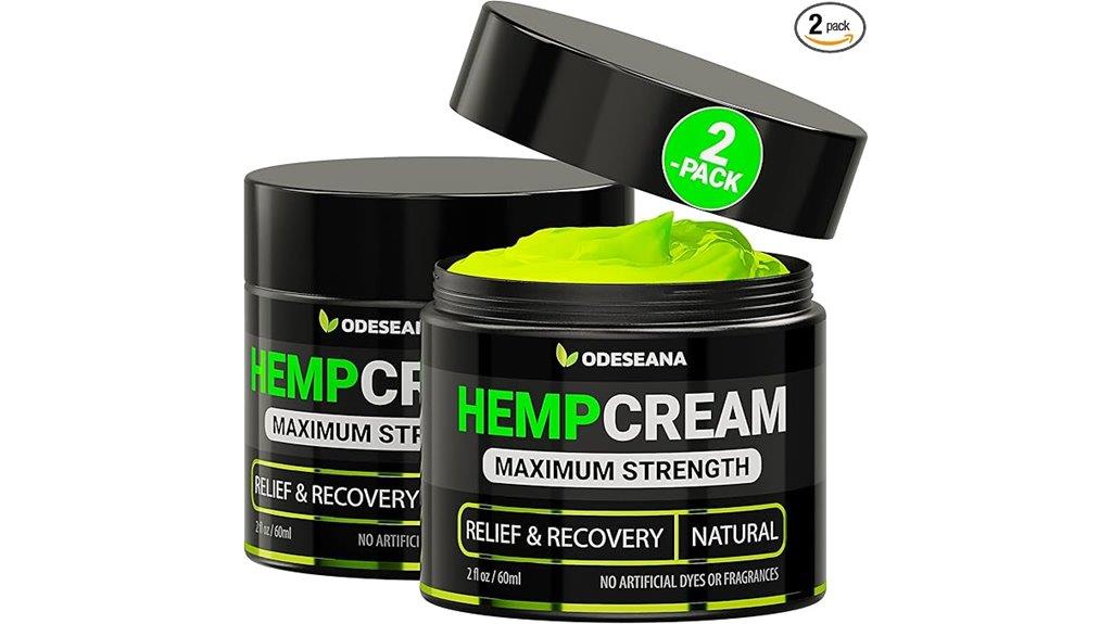 hemp cream alleviates discomfort