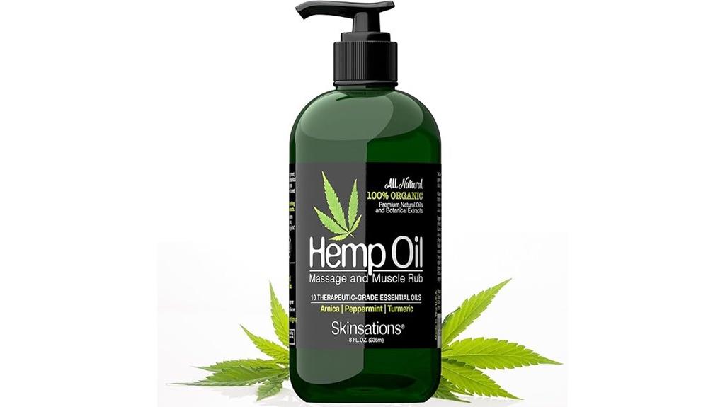 hemp infused massage oil benefits