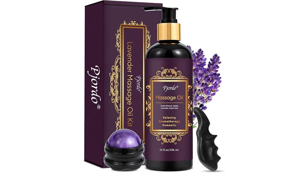 relaxing lavender massage oil