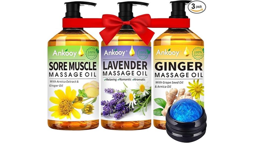 relaxing massage oil set