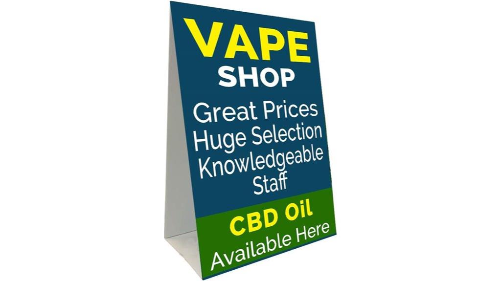 vape shop cbd oil sign