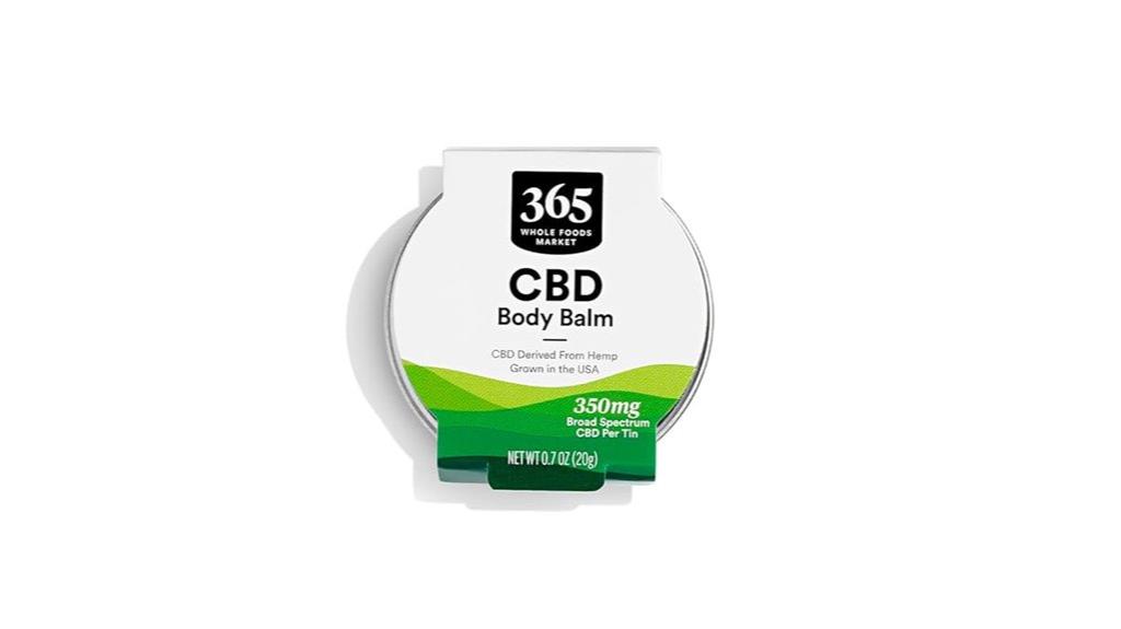 whole foods cbd body balm